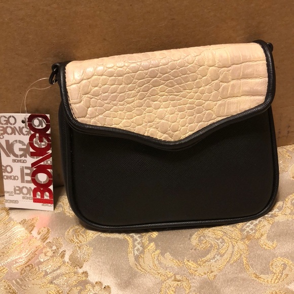 Black and Cream BONGO clutch - Picture 1 of 3
